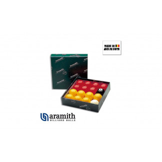 Billes Pool Aramith Rouges & Jaunes 57,2mm Premier