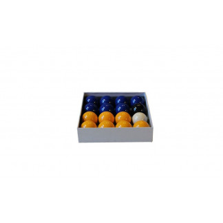 Billes Pool Jaune & Bleu Standard 50,8 mm
