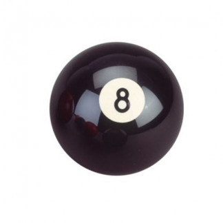 Bille de billard numéro 8 blanche design - Billes de billard