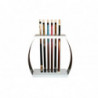 Porte-queues Design Laqué blanc 6 queues