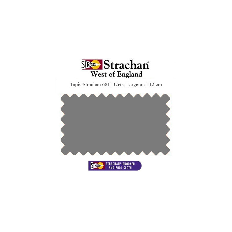 Tapis Strachan 6811 WoE coloris Gris, largeur 112 cm