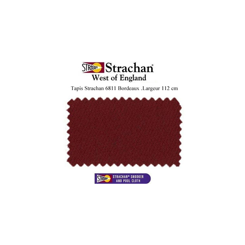 Tapis Strachan 6811 WoE coloris Bordeaux, largeur 112 cm