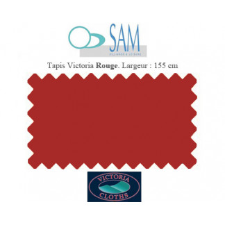 Tapis Victoria 155cm coloris Rouge