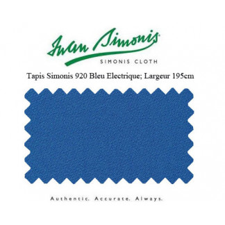 Tapis Simonis 920 195 cm bleu électrique