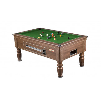 Billard Mahogany 7ft Châtaignier à monnayeur