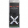 Reposoir en X en plastique (1) sous blister