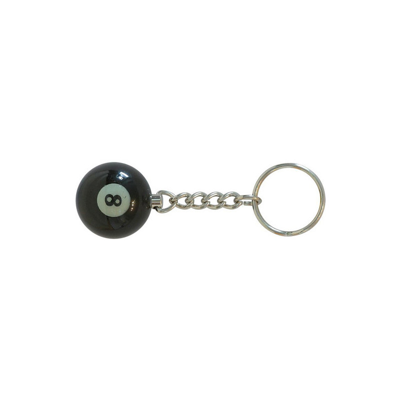 Porte-clefs boule de billard n°8