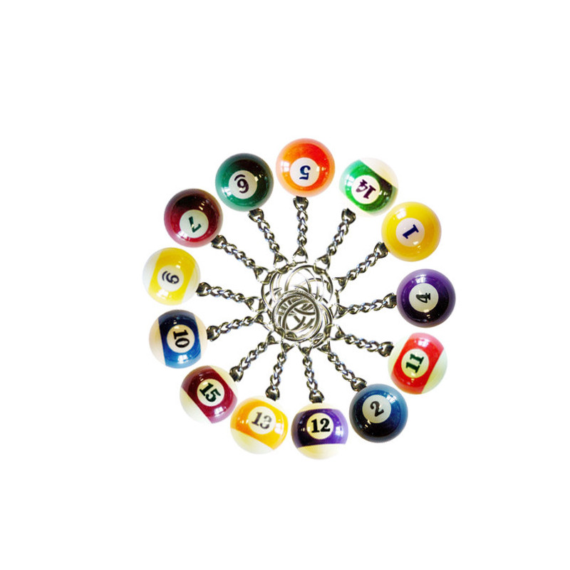 Porte-clefs boule de billard Américain