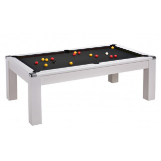 Billard blanc et bois convertible 6 personnes - Babyfoot Vintage