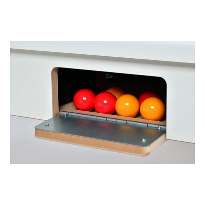Billard Américain en kit 7FT - 226,5 x 126,5 x 80 cm avec accessoires et plateau dînatoire - Couleur Chene