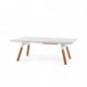 Table de ping pong convertible 180 coloris blanc