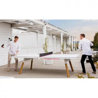 Table de ping pong convertible standard 274 coloris blanc