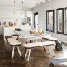 Table de ping pong convertible 180 coloris blanc