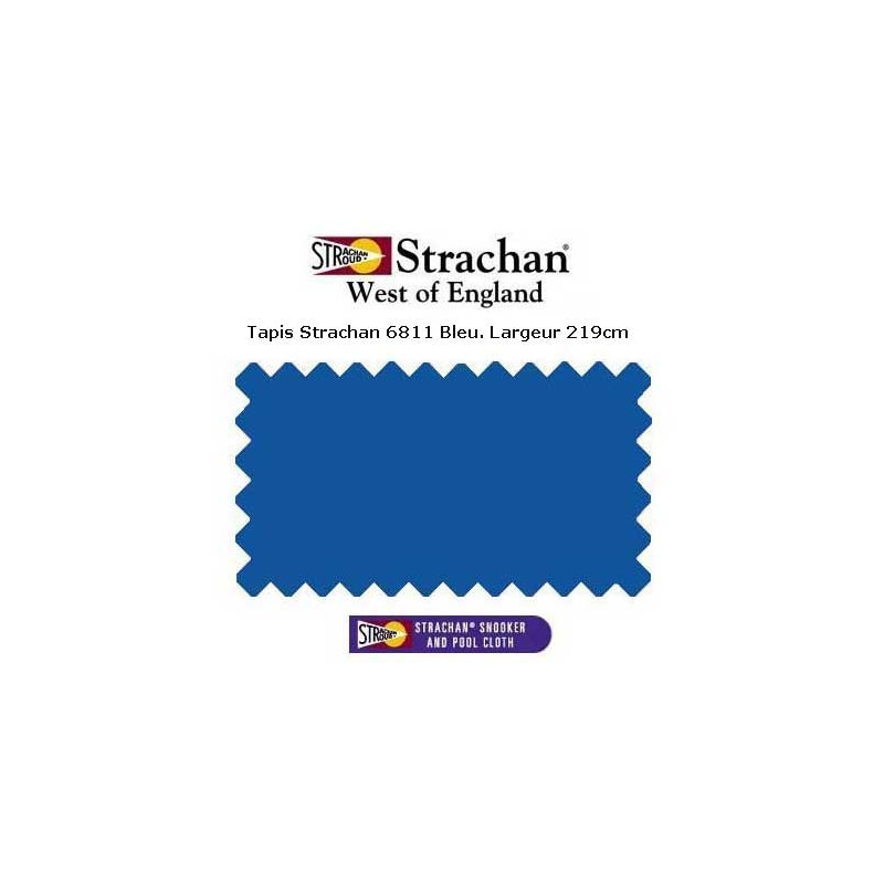 Tapis Pool Strachan 6811 WoE Bleu Royal largeur 219 cm