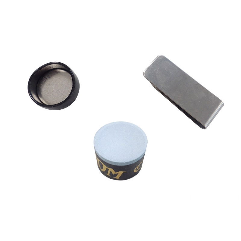 Porte-craie Magnétique En Aluminium Pour Billard - Clip Ceinture, Dimensions 7x3x1 Cm, Bleu