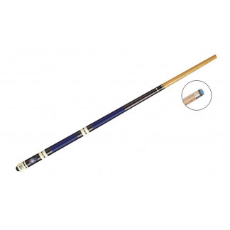 Queue de billard mixte grip bleu
