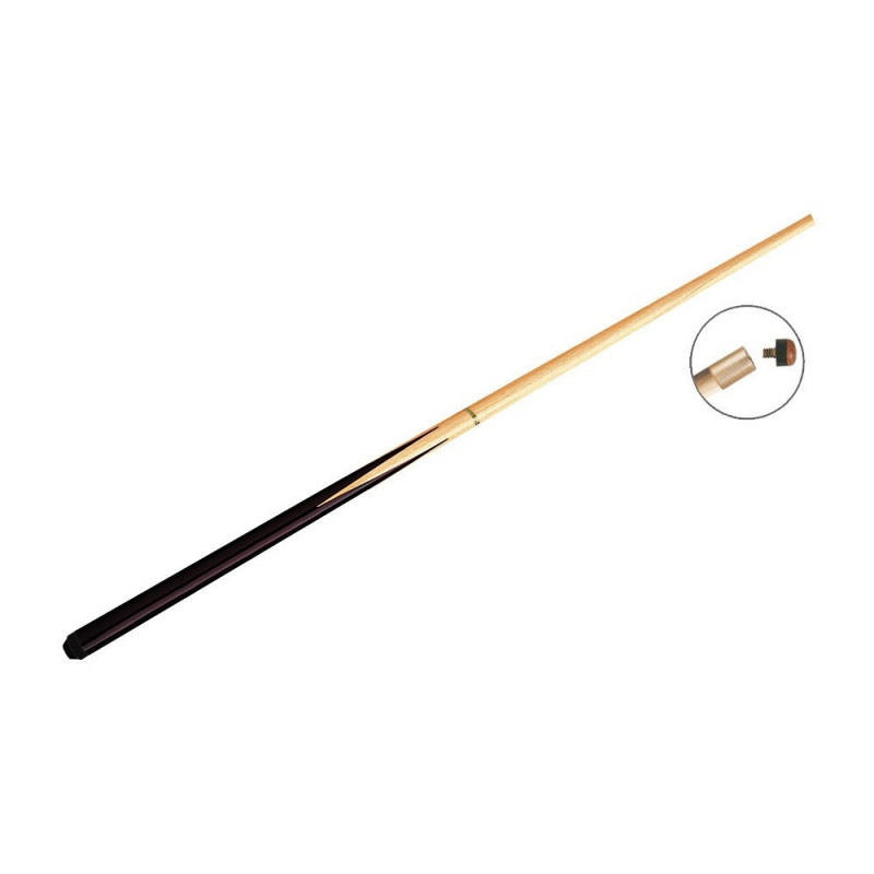 Queue billard standard 145 cm 1/2 - Virole laiton & Embout vissé 11mm