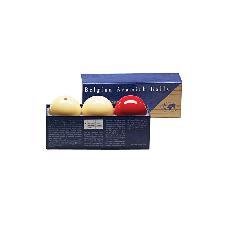 Billes Carambole Super Aramith de Luxe Ø 61,5 mm