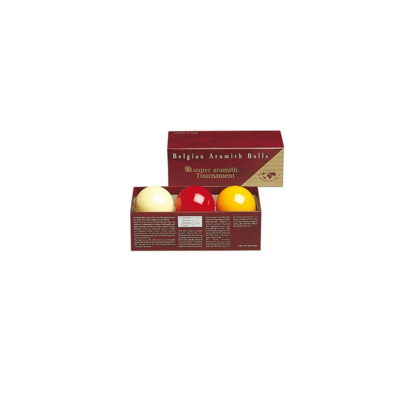 Billes de billard Aramith Tournament 61,5 mm Carambole
