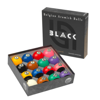Billes de billard américain Aramith Ø 57,2 mm Tournament Black