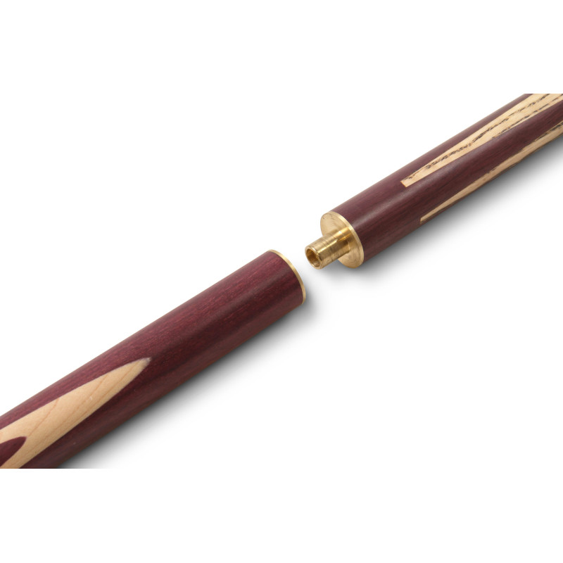 TROUFY Queue De Billard 1/2 Articulée 9,5 Mm Avec Rallonge Et Étui - Bois De Frêne Rouge