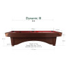 Billard Dynamic III 8ft finition Bois