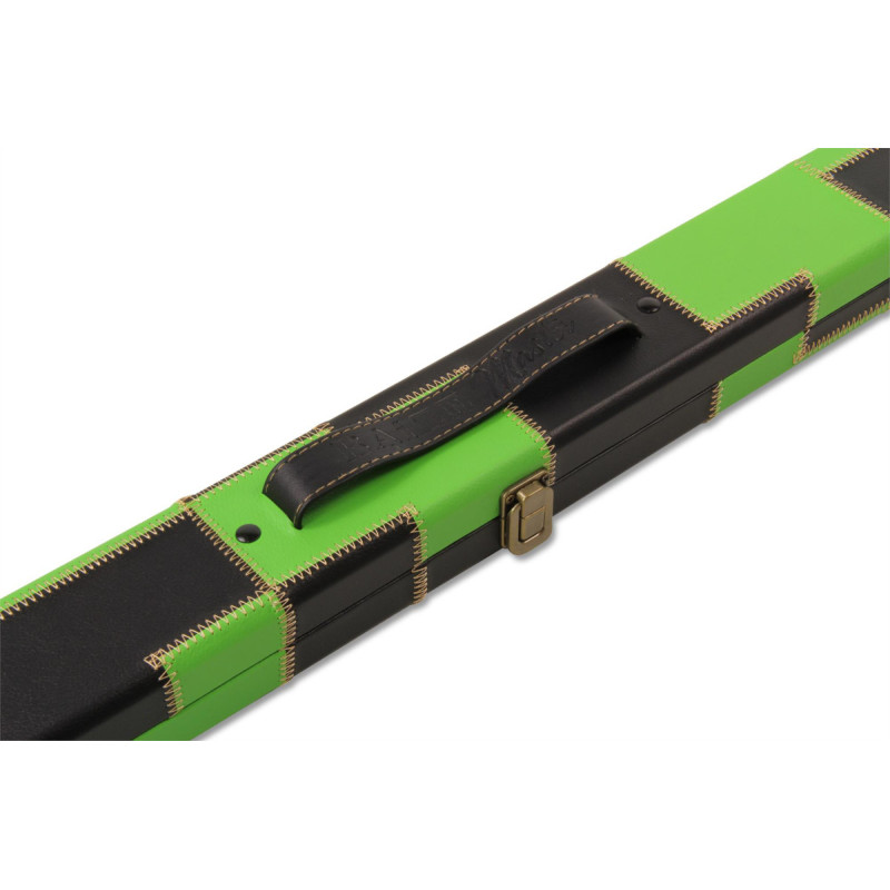 Boîtier Baize Master Patch Luxury Series vert et noir pour 2 queues Monobloc