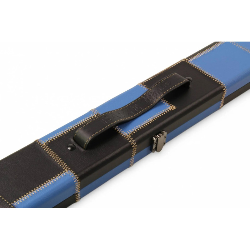 Boîtier Baize Master Patch Luxury Series bleu et noir pour 2 queues Monobloc