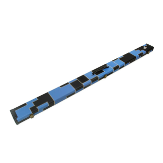 Boîtier Baize Master Patch Luxury Series bleu et noir pour 2 queues Monobloc