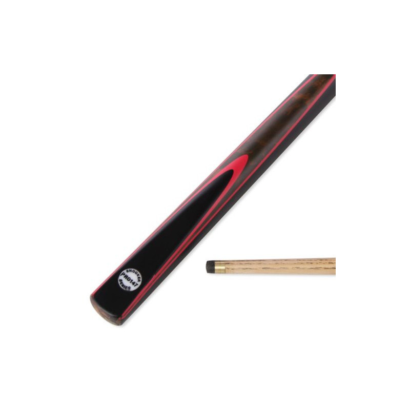 Queue de billard PRO147 Red Burl 1/2 Junior 122cm - 10mm Pool et Snooker