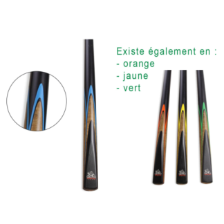 Queue de billard Spartan Fury Blue Conquest 145cm 1/2 - 9mm Pool et Snooker