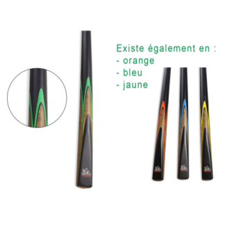 Queue de billard Spartan Fury Green Conquest 145cm 1/2 - 9mm Pool et Snooker