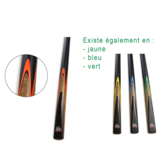 Queue de billard Spartan Fury Orange Conquest 145cm 1/2 - 9mm Pool et Snooker