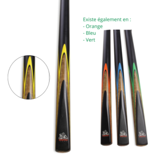 Queue de billard Spartan Fury Yellow Conquest 145cm 1/2 - 9mm Pool et Snooker