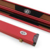 Boîtier Baize Master Luxury Rouge pour queue 1/2