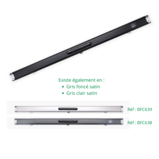 Boîtier Baize Master Prestige Noir Satin pour 2 queues monobloc