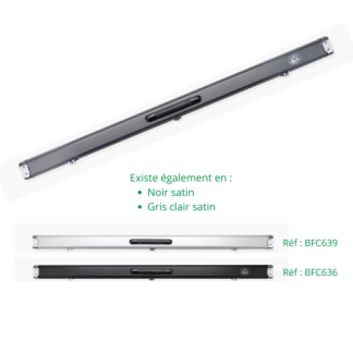Boîtier Baize Master Prestige Gris foncé Satin pour 2 queues monobloc