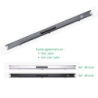 Boîtier Baize Master Prestige Gris foncé Satin pour 2 queues monobloc