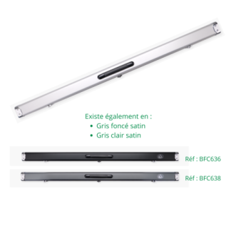 Boîtier Baize Master Prestige Gris clair Satin pour 2 queues monobloc