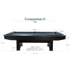 Billard Dynamic Compétition II 9 ft Noir