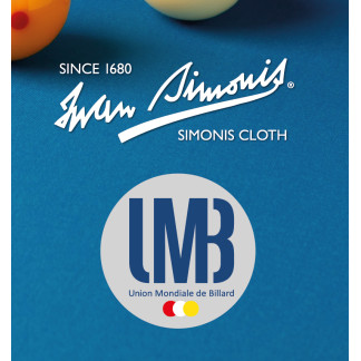Tapis Simonis 330 coloris bleu Delsa largeur 195 cm