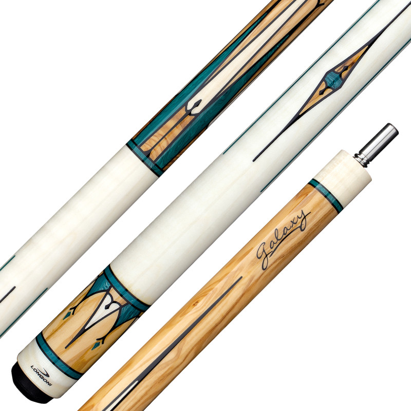 Queue de billard français Longoni ***** Galaxy Maple avec 2 flèches joint VP2-T