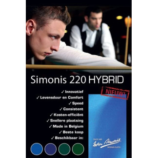 Tapis de Billard Français Simonis 220 Hybrid S