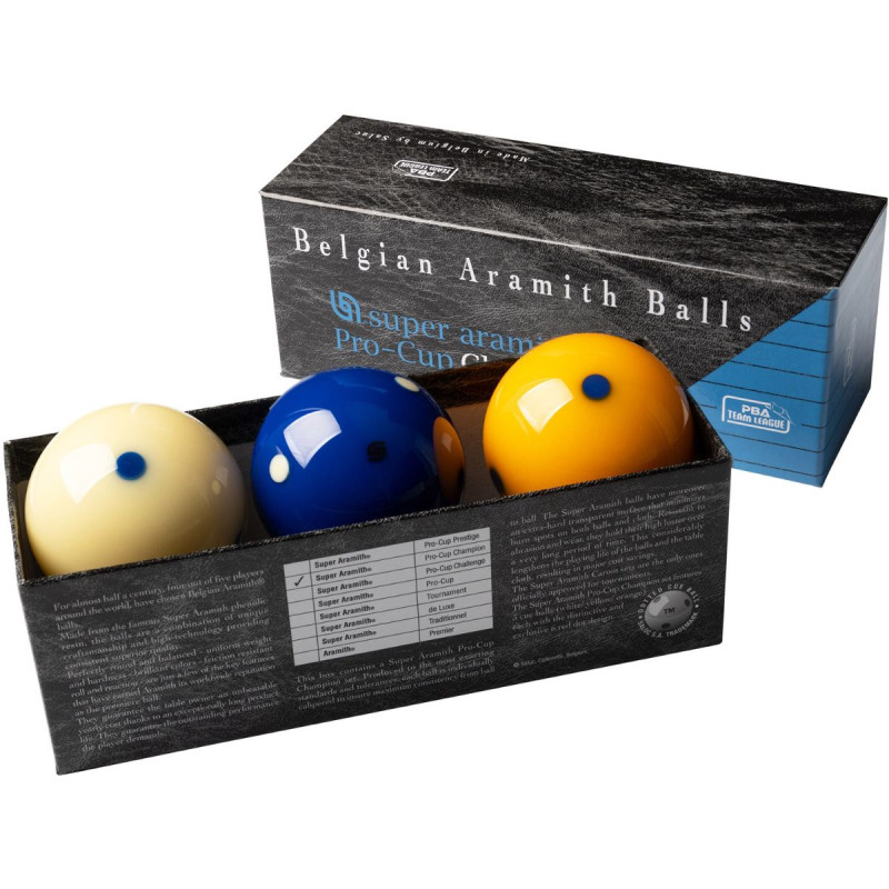 Billes carambole Super Aramith Pro Cup Champion PBA Ø 61,5 mm
