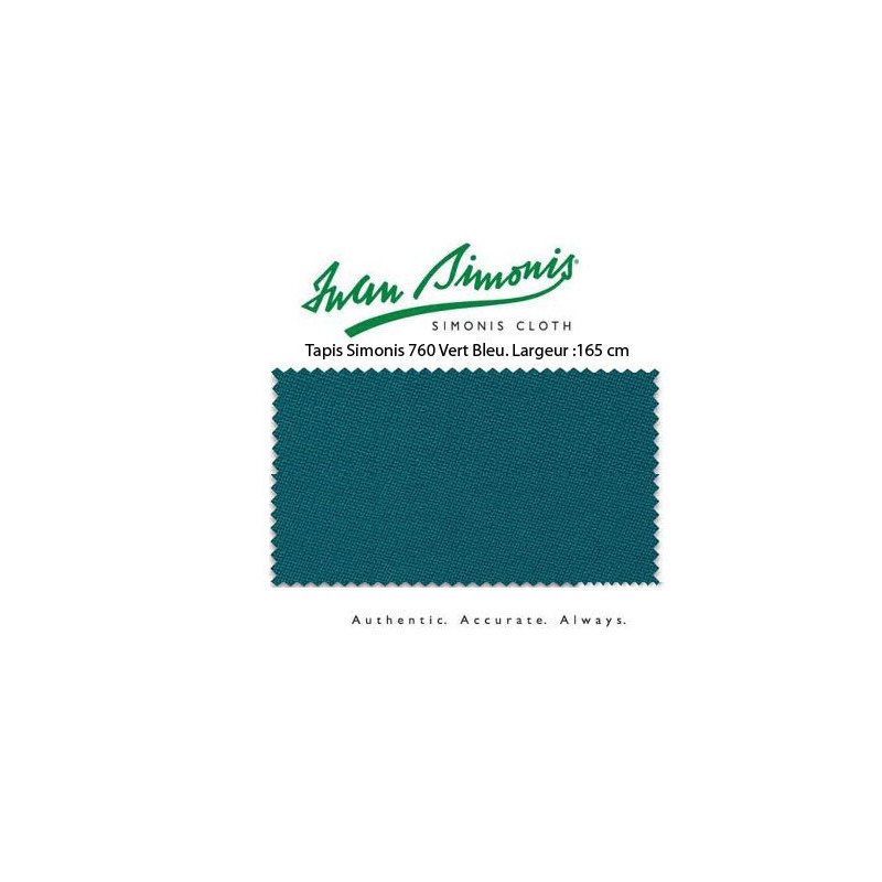 Tapis Simonis 760 Vert Bleu largeur 195 cm