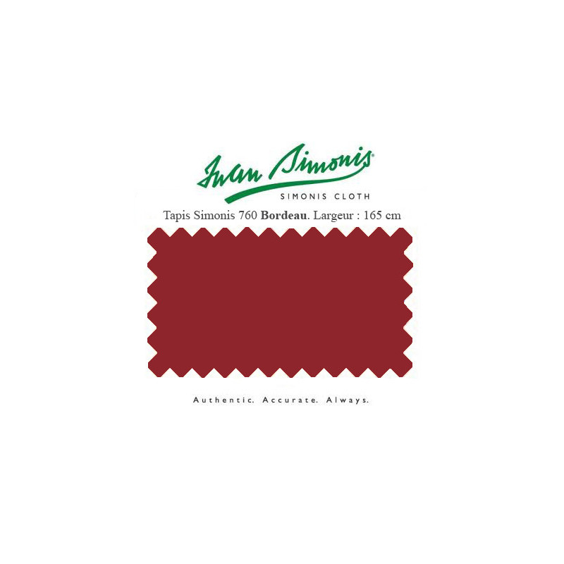 Tapis Simonis 760 Bordeaux largeur 195 cm