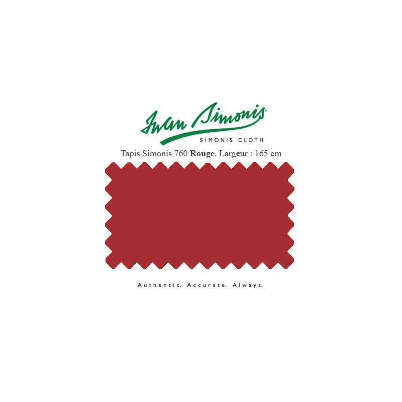 Tapis Simonis 760 Rouge largeur 195 cm