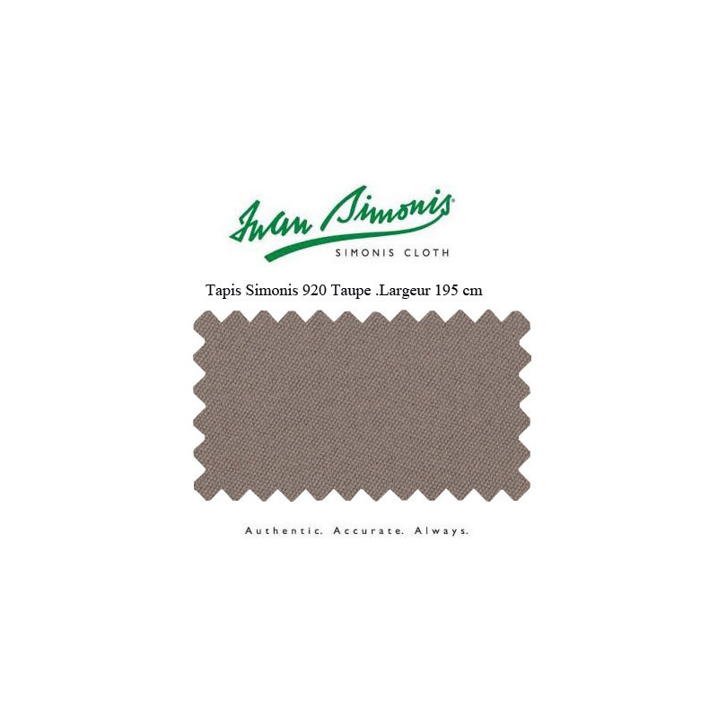 Tapis Simonis 920 Taupe largeur 160 cm