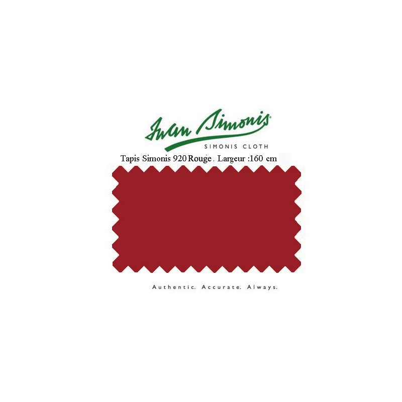 Tapis Simonis 920 Rouge largeur 195 cm
