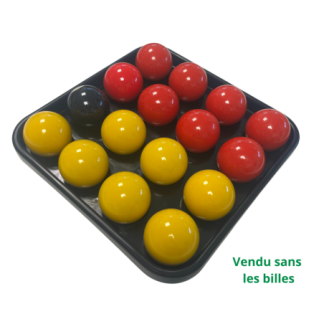 Plateau pour 16 Billes de billard 50,8 mm et 57,2 mm